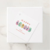 かわいい水の色イースターエッグメッセージカード フェイバータグ (インサイチュ)