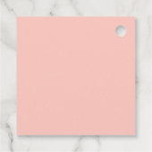 かわいい水の色イースターエッグメッセージカード フェイバータグ (裏面)