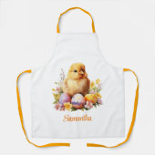 かわいい水の色イースターチックとエプロン卵 エプロン (正面)
