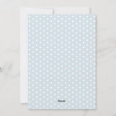 かわいい水の色イースターバニーの写真イースターカード シーズンカード (裏面)