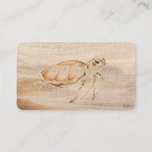 かわいい水の色オッタースキューバダイビングまたは海海 名刺 (裏面)