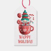 かわいい水の色キャンディ格言ギフトラベル ギフトタグ (正面)