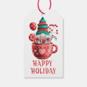 かわいい水の色キャンディ格言ギフトラベル ギフトタグ (裏面)