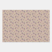 かわいい水の色クリスマスツリーオンクラフト ラッピングペーパーシート (正面3)