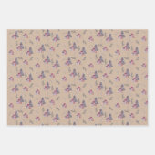 かわいい水の色クリスマスツリーオンクラフト ラッピングペーパーシート (正面2)