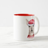 かわいい水の色クリスマスディアマグカップ ツートーンマグカップ (正面右)