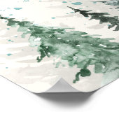 かわいい水の色クリスマス子供部屋デコール ポスター (角)