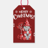 かわいい水の色クリスマス格言ギフトラベル ギフトタグ (正面)