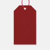 かわいい水の色クリスマス格言ギフトラベル ギフトタグ (裏面)