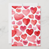 かわいい水の色ストーリーブックパピーハッピーバレンタイン シーズンカード (裏面)