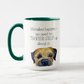 かわいい水の色テリアおもしろいド縁ど・ユーモア マグカップ (左)