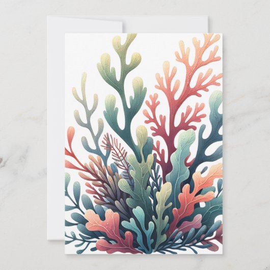 かわいい水の色ナメクジ赤ちゃんシャワー 招待状 (裏面)