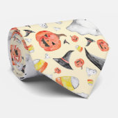 かわいい水の色ハロウィーン幽霊キャンディーコーンハット ネクタイ (ロール)