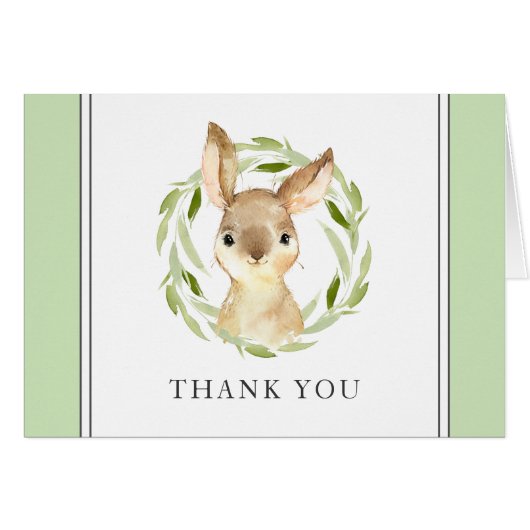 かわいい水の色バニーありがとう (正面横)