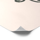 かわいい水の色バニーラビット子供部屋ポスター ポスター (角)