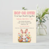 かわいい水の色バニー卵狩りとイースターブランチ 招待状 (スタンド正面)