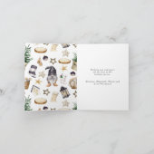 かわいい水の色ファームハウスクリスマスホリデーカード シーズンカード (内部)