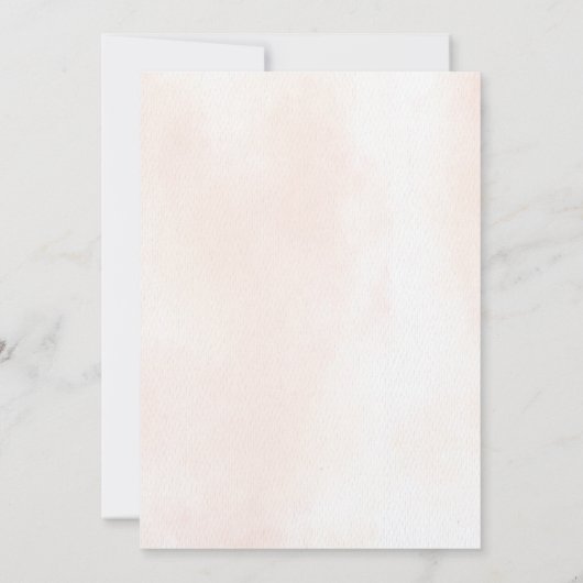 かわいい水の色フクロウニュートラルベビーシャワー招待状 招待状 (裏面)