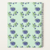 かわいい水の色ブルーベリーのフルーツ先生レッスン プランナー手帳 (裏面)