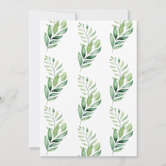 かわいい水の色ベビーコアラベビーシャワー 招待状 (裏面)