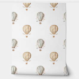 かわいい水の色ホットエアバルーン子供部屋ボーイガール 壁紙