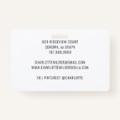 かわいい水の色レインボーダラ助産師 バッジ (裏面)