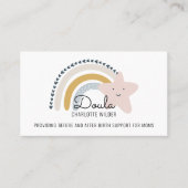 かわいい水の色レインボーダラ助産師 名刺 (正面)