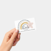 かわいい水の色レインボードゥラ誕生サービスID バッジ (手持ち)