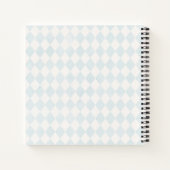 かわいい水の色ワンダーランド赤ちゃんシャワーゲストブック ノートブック (裏面)