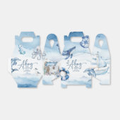 かわいい水の色航海の男の子シャワー フェイバーボックス (折り畳みなし)