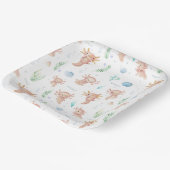 かわいい水の色Axolotl誕生日パーティー紙プラット ペーパープレート (傾斜あり)