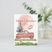 かわいい水モダン色 シーズンポストカード (スタンド正面)