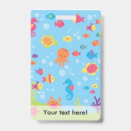 かわいい水中シーン.ai バッジ (正面)