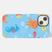 かわいい水中シーン iPhoneケース (裏面横)