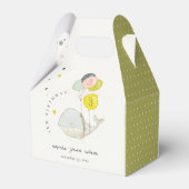 かわいい水中バルーンハートクジラ子供の誕生日 フェイバーボックス (裏面サイド)