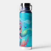 かわいい水中マーメイド ウォーターボトル (背面)
