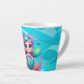 かわいい水中マーメイド カフェラテマグ (右アングル)