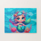 かわいい水中マーメイド ジグソーパズル (横)