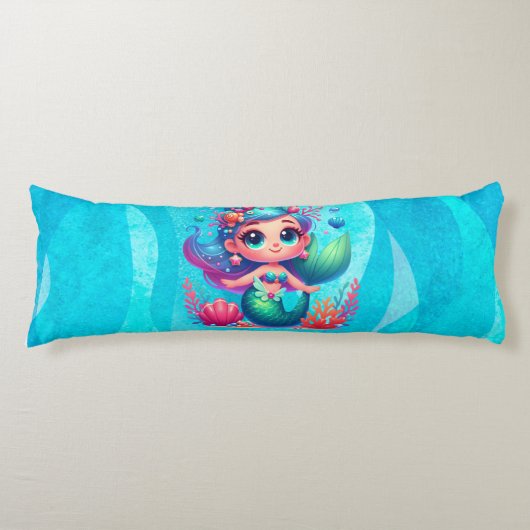 かわいい水中マーメイド ボディピロー (正面)