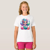 かわいい水中マーメイド Tシャツ (正面フル)
