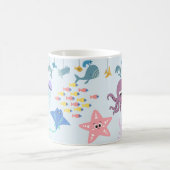 かわいい水中世界 コーヒーマグカップ (中央)