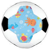 かわいい水中場面 サッカーボール (回転)