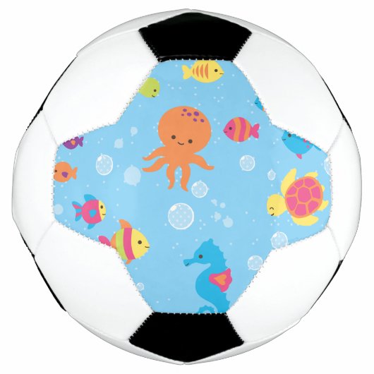 かわいい水中場面 サッカーボール (正面)
