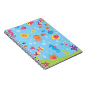 かわいい水中場面 ノートブック (右側)