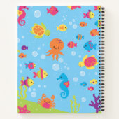 かわいい水中場面 ノートブック (裏面)