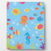 かわいい水中場面 フォトプラーク (正面)