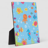 かわいい水中場面 フォトプラーク (側面)