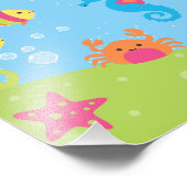 かわいい水中場面 フォトプリント            (角)