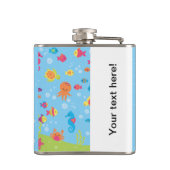 かわいい水中場面 フラスク (裏面)