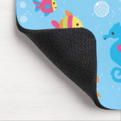 かわいい水中場面 マウスパッド (コーナー)